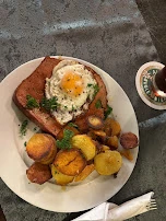 Fleischkäse Mit Bratkartoffeln